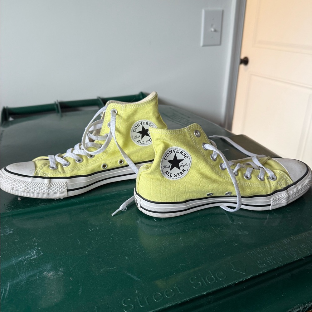 Converse Yellow High-Top Sneakers